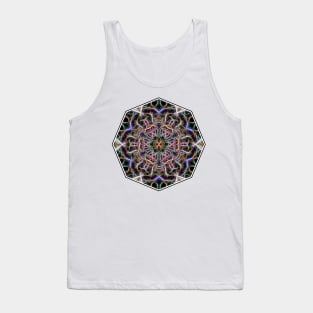 Abstract textured mandala Tank Top